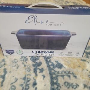 Stoneware Loaf Dish - Elegant Blue